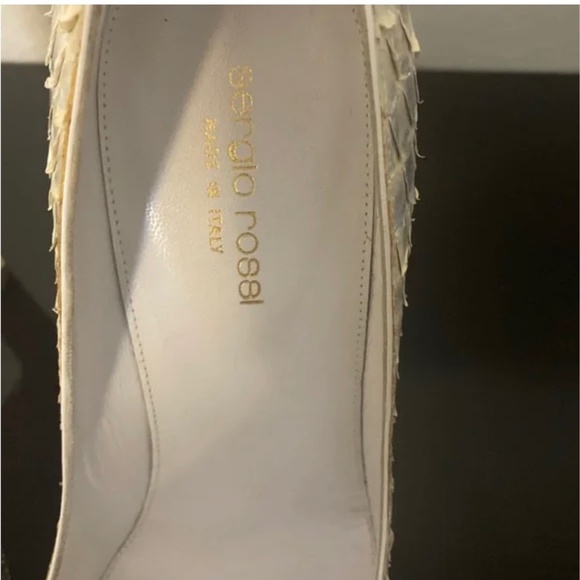 🐍Sergio Rossi Python Peep Toe 38 🔥Black Friday sale‼️ - Picture 11 of 11